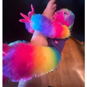 Rainbow Sloth Build A Bear Anamorphic Stuffed Animal Tie dye BAB Outfit Plush